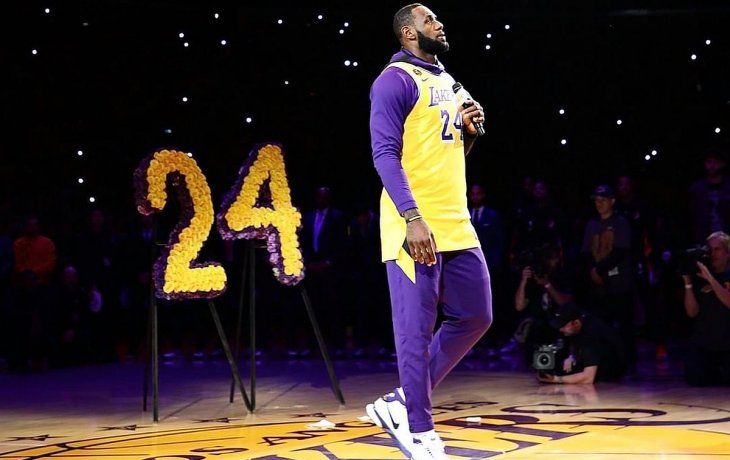 LeBron James fue el encargado de liderar el homenaje a Kobe Bryant. Fueron rivales, pero también amigos muy cercanos