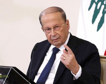 Michel Aoun, presidente libanés.