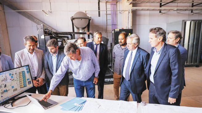 Visita. Alberto Fernández junto a Gabriel Katopodis en Mendoza. Faltazo del gobernador Suarez.