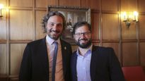 Cafiero junto a Boric.&nbsp;