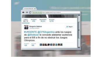@CFKArgentina. Por Twitter, el abogado de la exmandataria aceptó cambiar día de cita judicial.