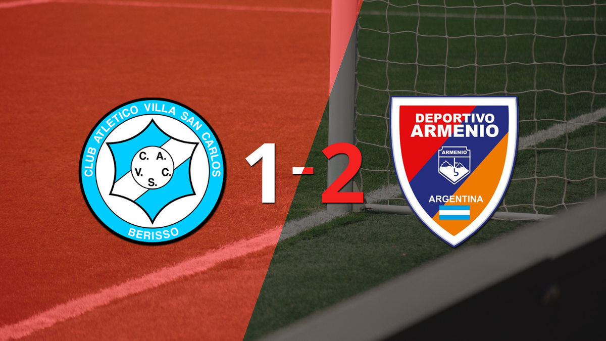 Dep. Armenian won 2-1 in his visit to Villa San Carlos
