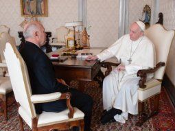 Ricardo Lorenzetti fue recibido por el papa Francisco en una reunión privada.