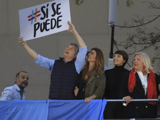 En su mensaje Macri agradeció también a los que no fueron pero que tienen en sus corazones la misma convicción.