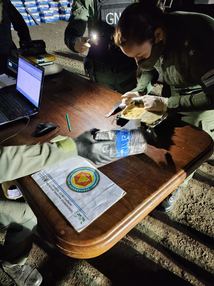 Los gendarmes de la Sección de Investigaciones Antidrogas Los gendarmes de la Sección de Investigaciones Antidrogas