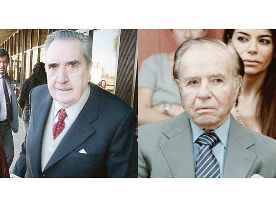 Raúl Alfonsín y Carlos Menem.