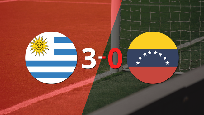 Venezuela cayó ante Uruguay con dos goles de Luciano Rodríguez