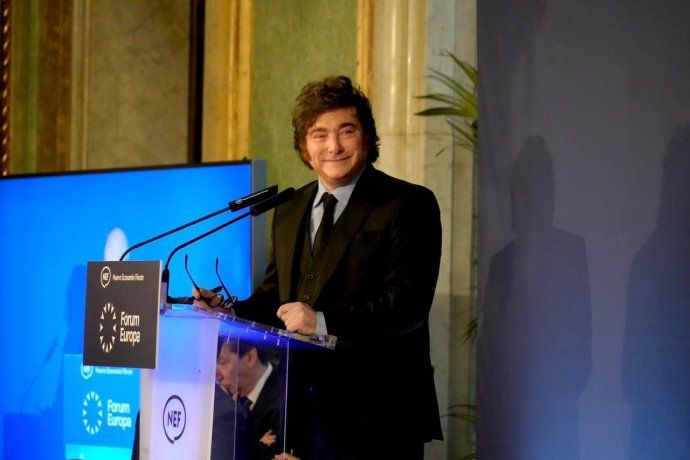 Javier Milei, de visita en Madrid. Javier Milei, de visita en Madrid.