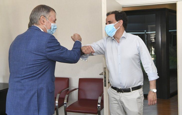 El día después. “Gracias Gringo por tu apoyo y afecto”, dijo Llamosas tras su encuentro con Schiaretti.