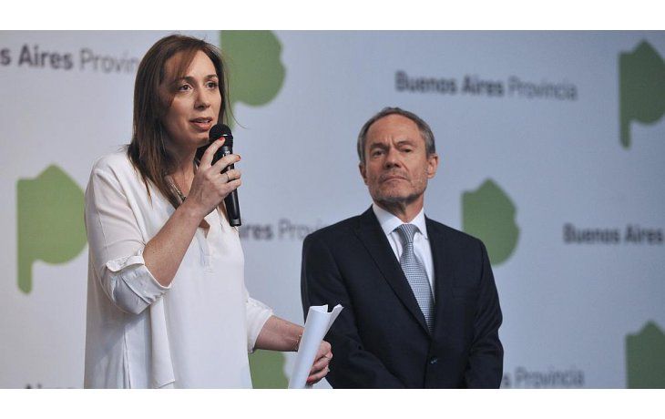 María Eugenia Vidal, junto a Gustavo Ferrari.