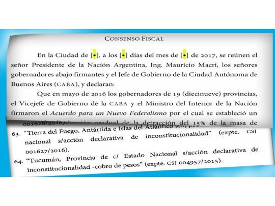 Con lupa. Los gobernadores evalúan la letra chica del acuerdo que promueve Nación y al que accedió este diario.