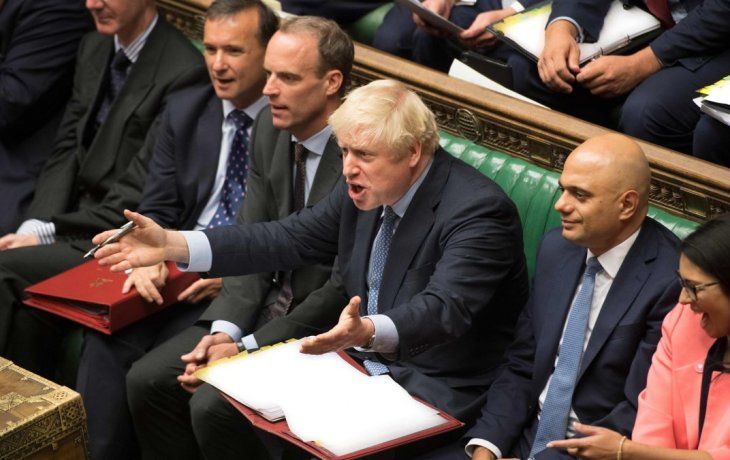 Boris Johnson en el Parlamento brit&aacute;nico.