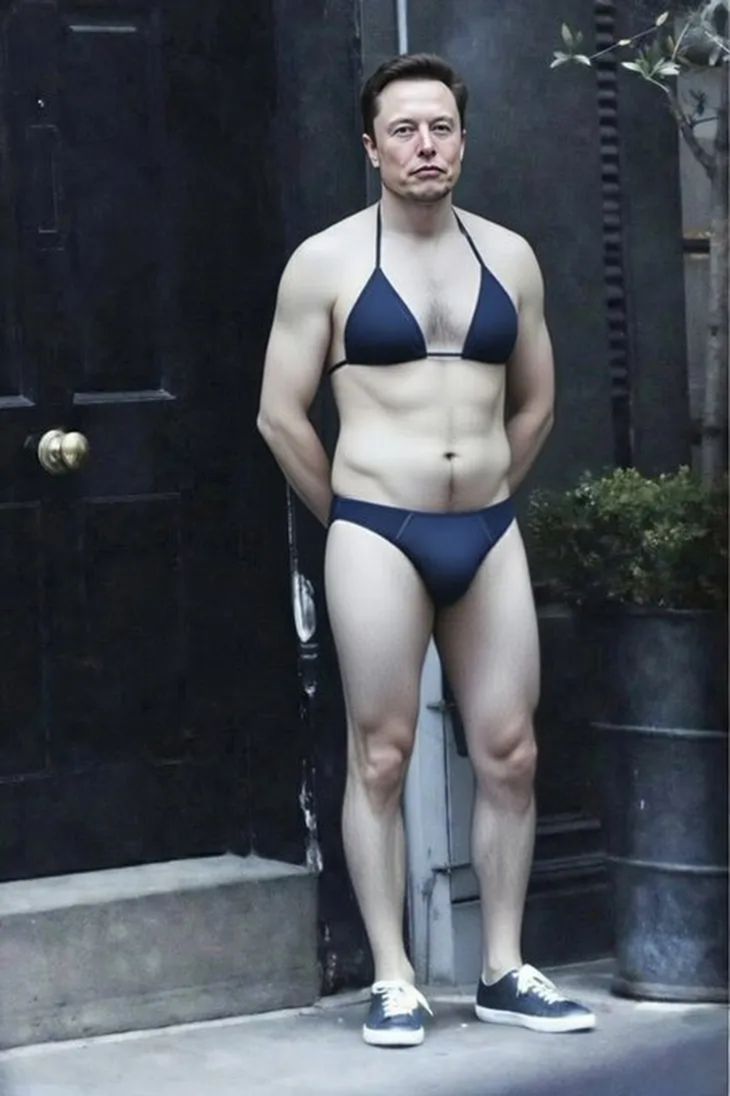 Elon Musk, satirizado por su propia IA. Elon Musk, satirizado por su propia IA.