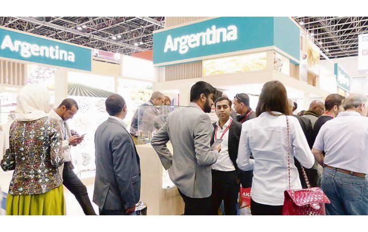 Presencia. Un sector del stand del CFI en Gulfood 2017.