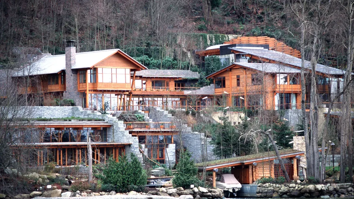 24 bathrooms, a 23-car garage and a pool with underwater music system: Bill Gates’ eccentric mansion