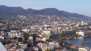 Vista aérea de Acapulco.