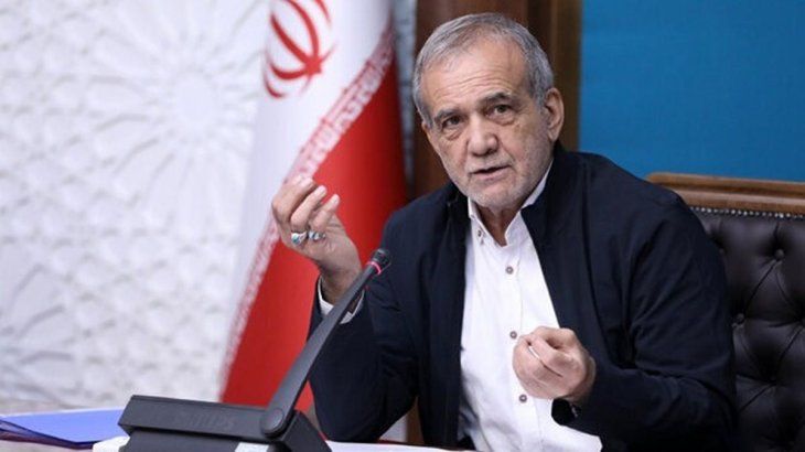 Masoud Pezeshkian, presidente de Ir&aacute;n.