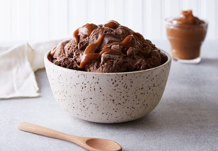 Chocolate ice cream. Chocolate ice cream.