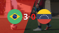 brasil golea 3-0 como local a venezuela