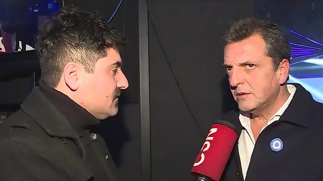 Lautaro Maislin con Sergio Massa&nbsp;