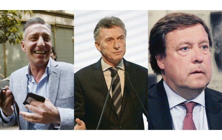 Mariano Arcioni, Mauricio Macri y Alberto Weretilneck.