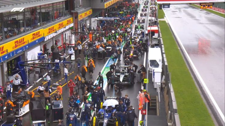 La lluvia, protagonista del Gran Premio de Bélgica de Fórmula 1. La lluvia, protagonista del Gran Premio de Bélgica de Fórmula 1.