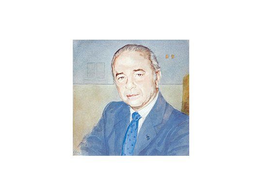 Retrato de Carlos Pedro Blaquier, el coleccionista más activode nuestro país, especializado en impresionismo y arteargentino.