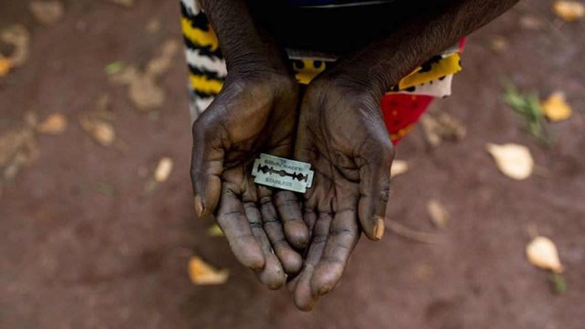 Global claim against female genital mutilation, which affects three million girls a year