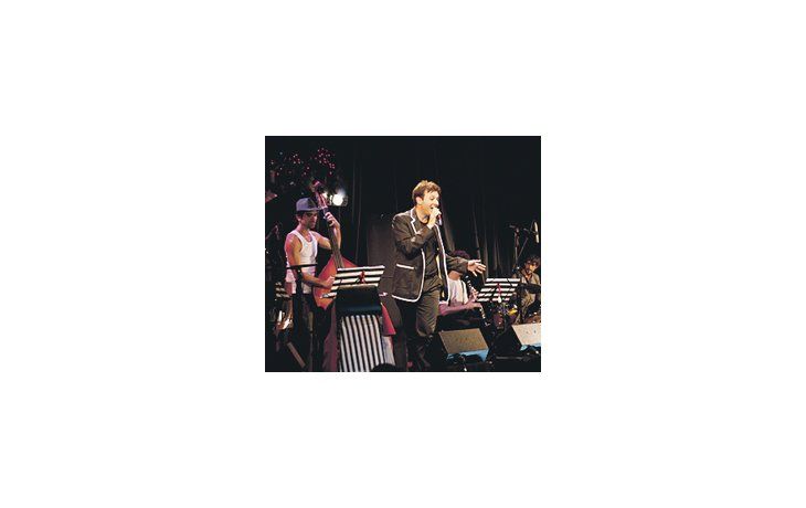 On stage
