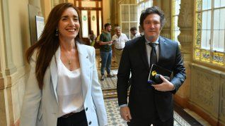 Javier Milei y Victoria Villarruel.
