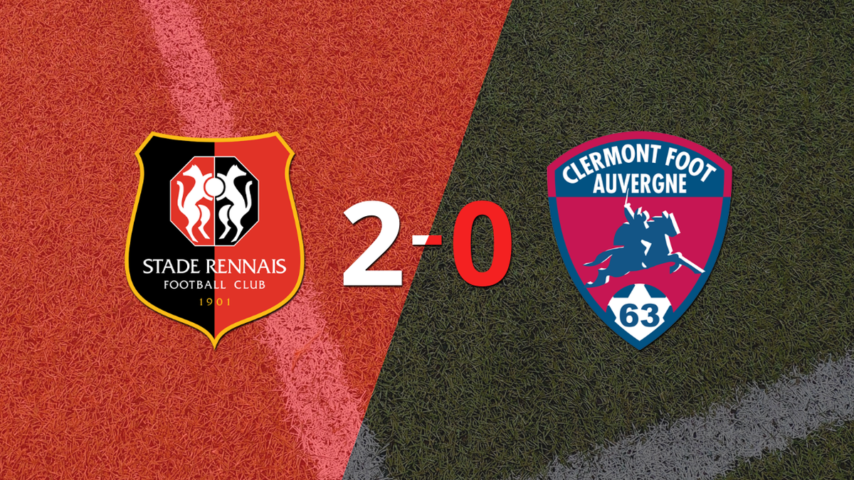 Stade Rennes beat Clermont Foot with two goals from Arnaud Kalimuendo