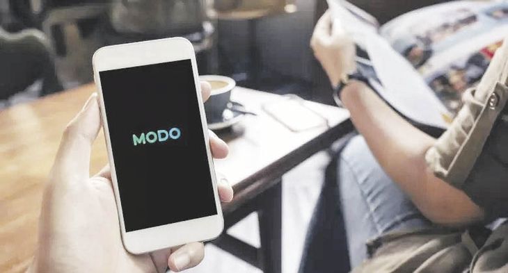 servicio. Modo ofrece un botón de pago para operaciones en línea.