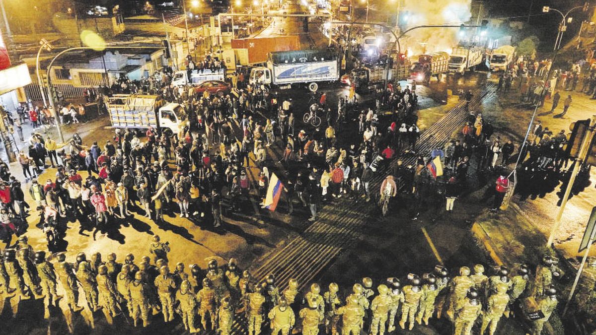 Lasso accused the protesters of seeking to remove him from power after a day of violence and tension