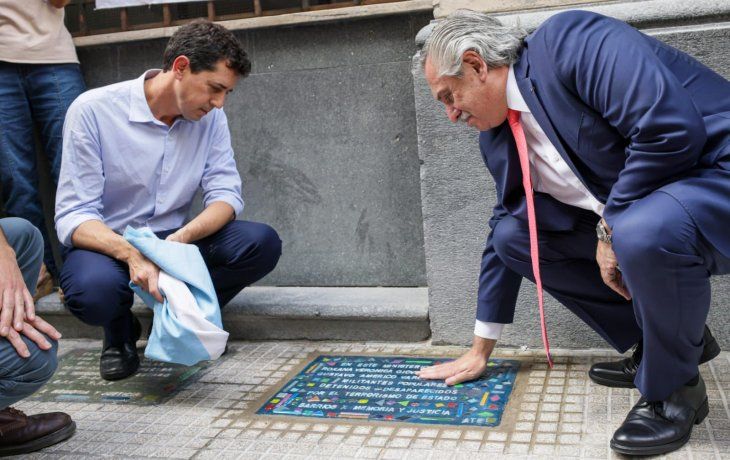 Alberto Fernández junto a Wado de Pedro&nbsp;