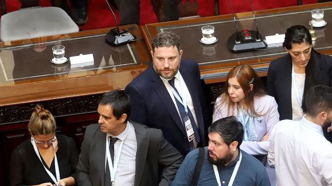 Santiago Oría durante el discurso de Arpertura de Sesiones Ordinarias del Congreso de Javier Milei.&nbsp;