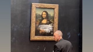 Ataque a la Gioconda: el Louvre denunció al hombre que lanzó el tortazo