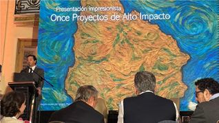 Alejandro Ruibal, Yamandú Orsi y Alejandro Sánchez.