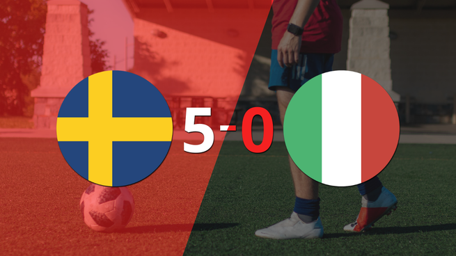 Suecia derrotó sin complicaciones a Italia con doblete de Amanda Ilestedt