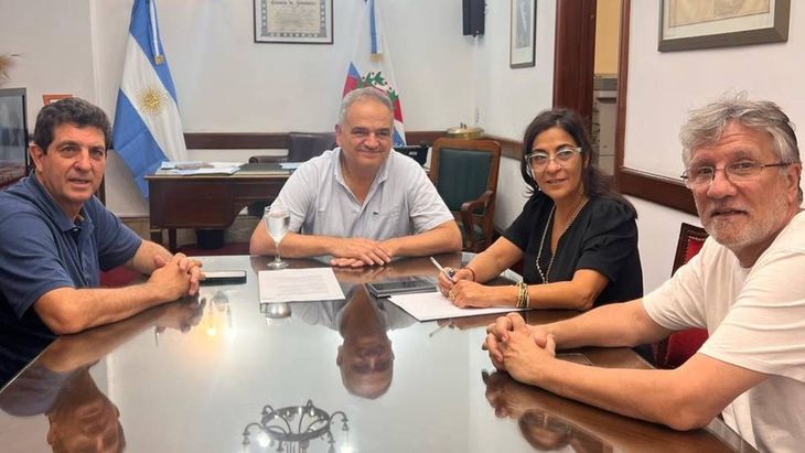 Los senadores del bloque de Convicción Federal.