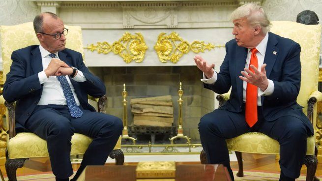 Donald Trump mantuvo una reunión con Friedrich Merz en la Casa Blanca.&nbsp;