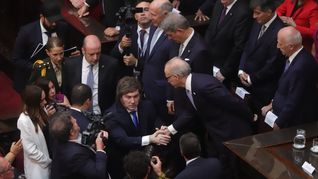 Javier Milei en la apertura de sesiones ordinarias del Congreso. Javier Milei en la apertura de sesiones ordinarias del Congreso.