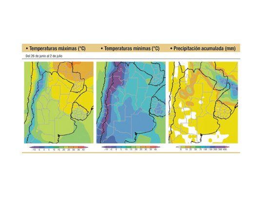 Frente de tormenta sobre el norte del área agrícola