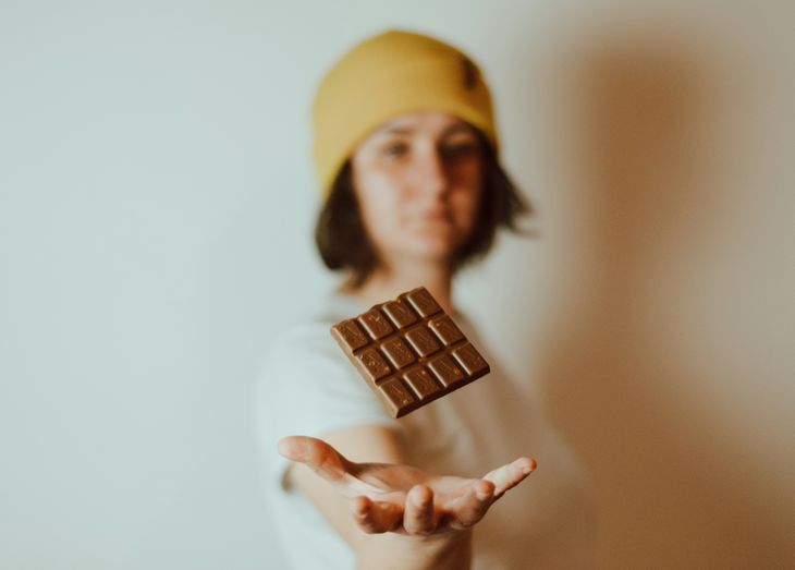 The chocolate is The chocolate is