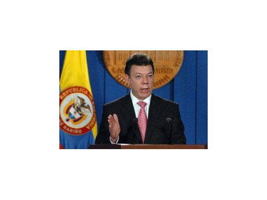 El presidente de Colombia, Juan Manuel Santos.