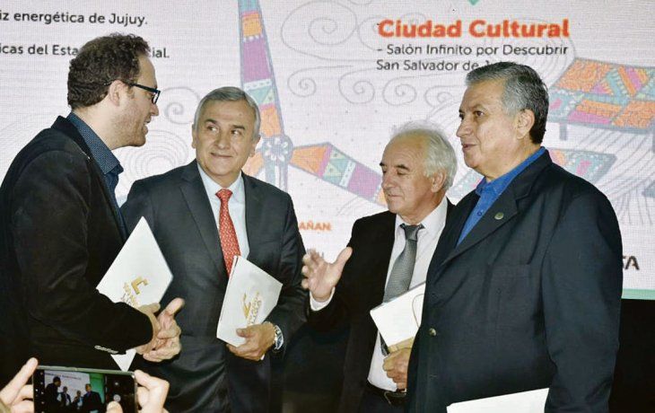 apuesta. Morales, ayer en un congreso de energías renovables. El 9 de junio buscará reeditar, junto a Carlos Haquim, el triunfo de 2015, cuando le arrebató al peronismo el poder que ostentaba desde 1983.