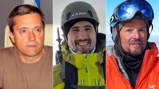Los tres andinistas argentinos que fallecieron en Chile. 