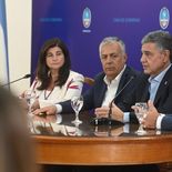 Jorge Macri y Alfredo Cornejo durante el anuncio en la ciudad de Mendoza. Jorge Macri y Alfredo Cornejo durante el anuncio en la ciudad de Mendoza.