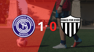 chaco for ever no pudo en su visita a independiente mdz. y cayo 1-0
