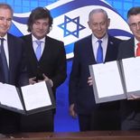 “Las naciones que comparten esos valores tienen una responsabilidad: organizarse, cooperar y actuar juntas”, afirmó Milei. “Las naciones que comparten esos valores tienen una responsabilidad: organizarse, cooperar y actuar juntas”, afirmó Milei.