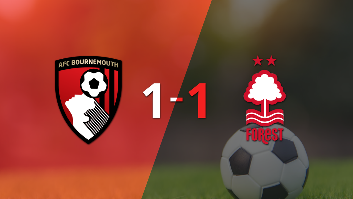 Bournemouth and Nottingham Forest draw 1-1